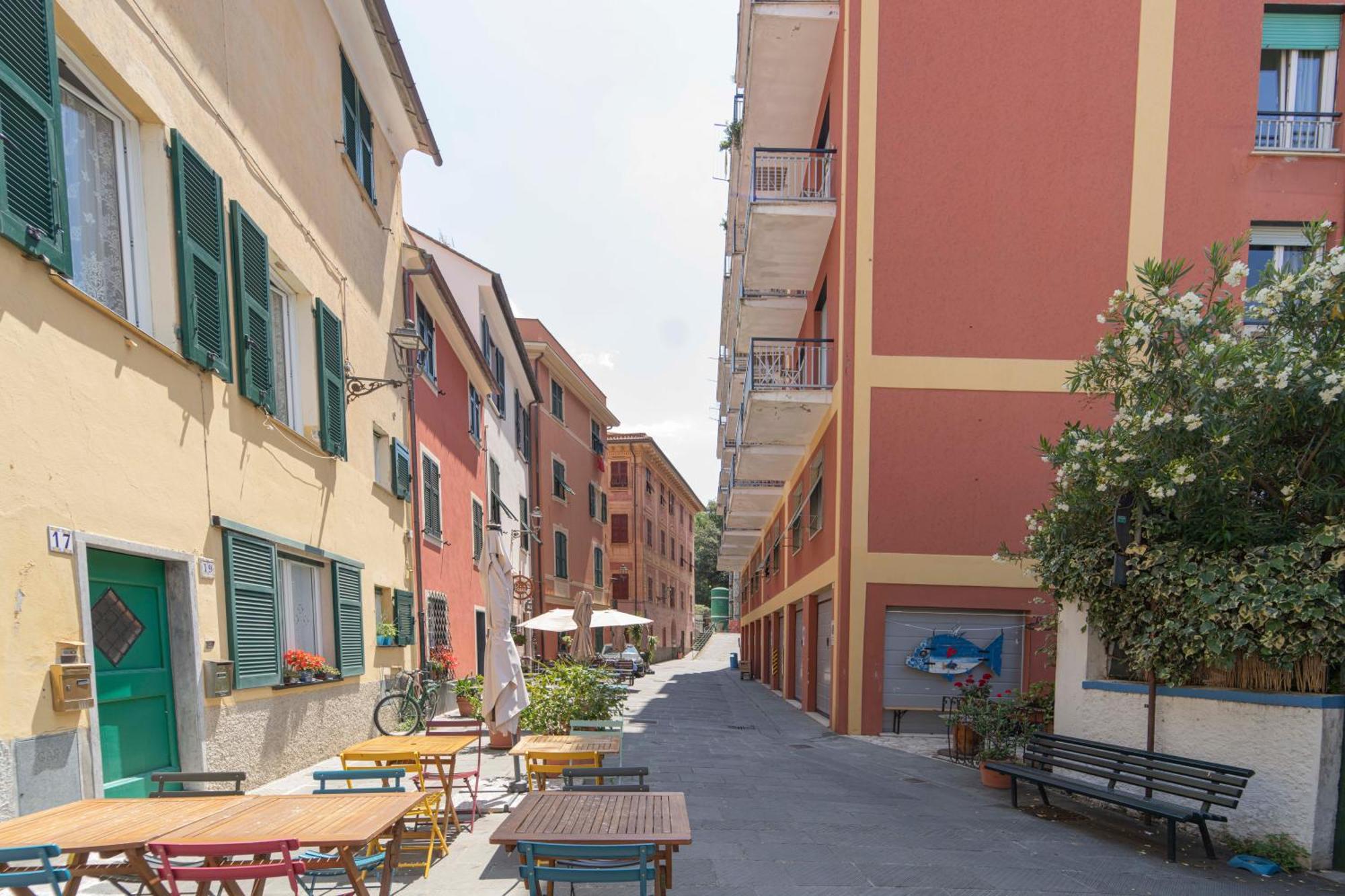 096 - Casa Al Borgo Cavi Di Lavagna, 150 Metri Dal Mare Apartment Luaran gambar